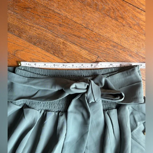 NWOT Zenana Heavy Woven Span Crop Tee & Skirt Set in Teal Size Small - Picture 11 of 12